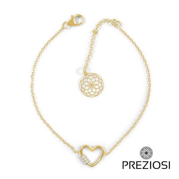 Picture of SILVER HEART WITH NECKLACE GOLDPLATED